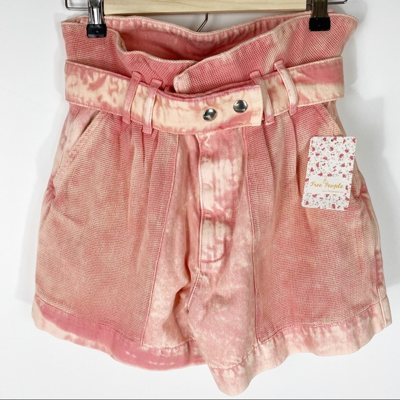 free people paper bag shorts
